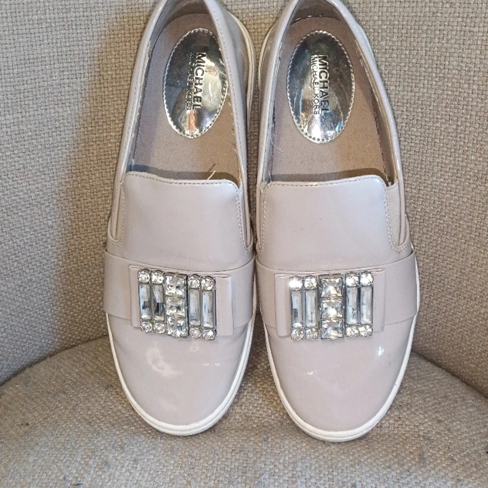 Michael Kors Beige Slip-On Shoes
